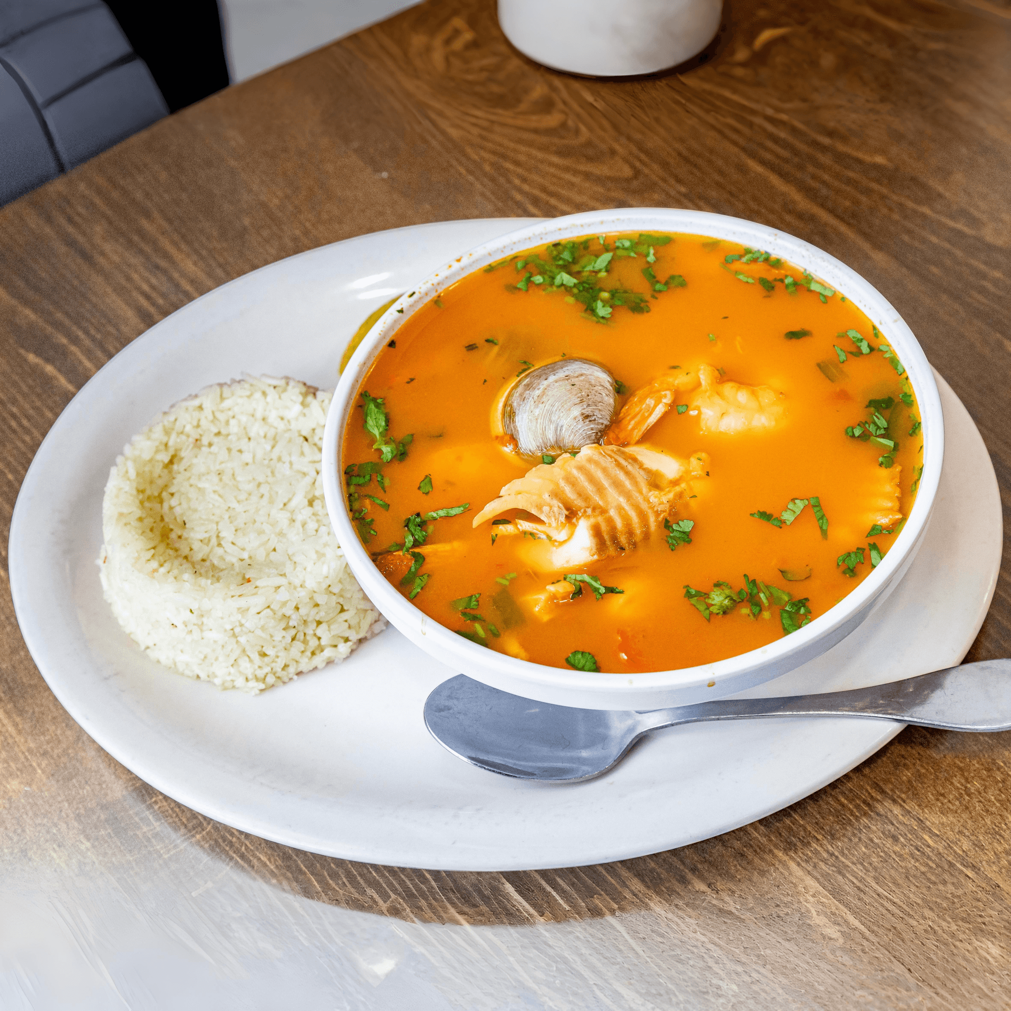 Sopa de Mariscos.